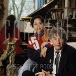 Aat Veldhoen (Date Unknown) and his daughter at home in Amsterdam.

[keywords]Posed, Half Length, Eyecontact[/keywords]